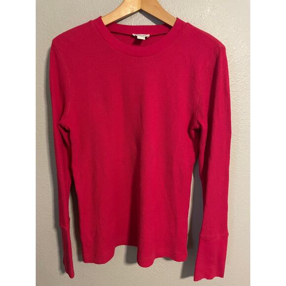 Sundance Pullover Womens Medium Thermal Knit Waffle Shirt Layering Long Sleeve - Picture 1 of 7